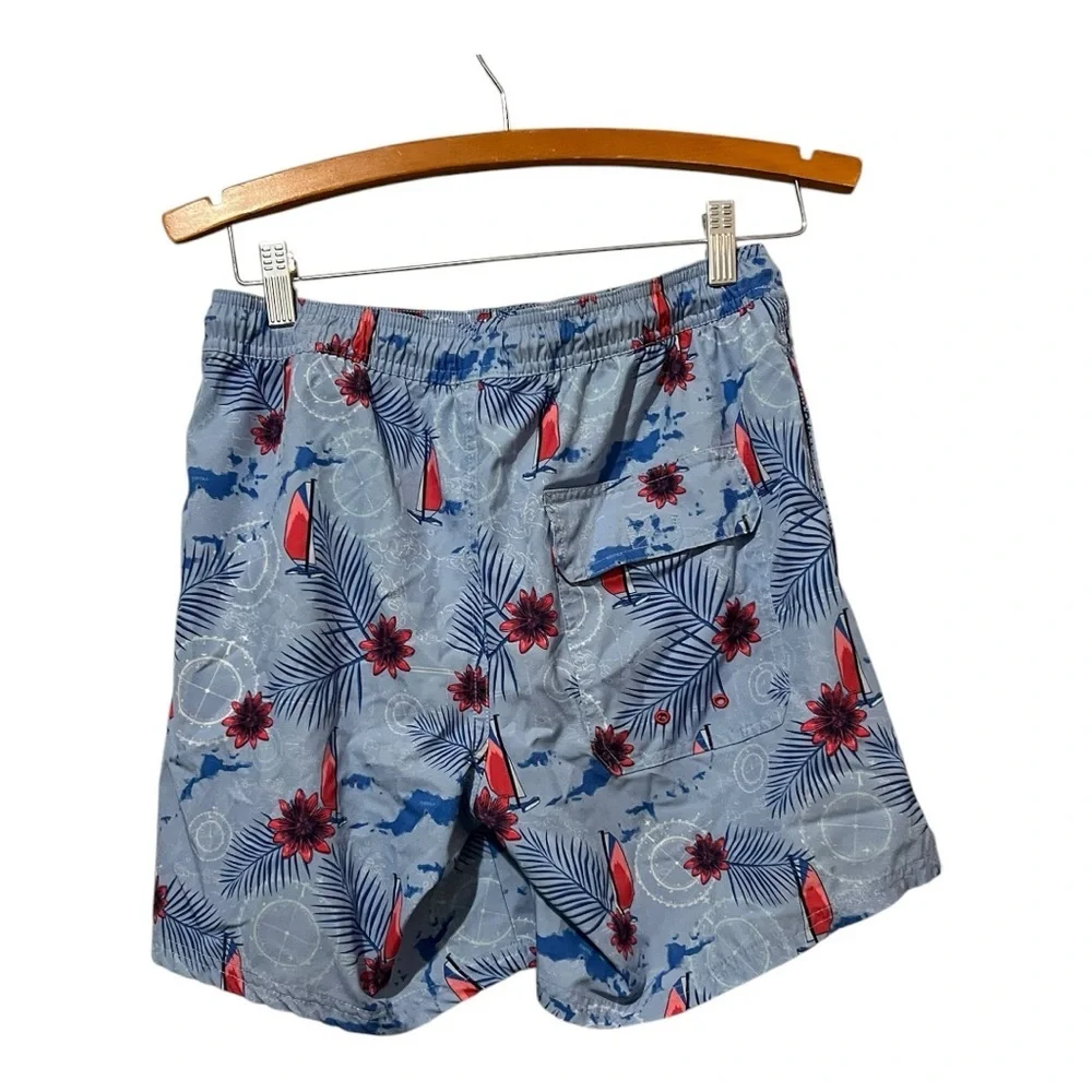 Vineyard Vines Swim Trunks Men's XS Sailboat Print Pockets